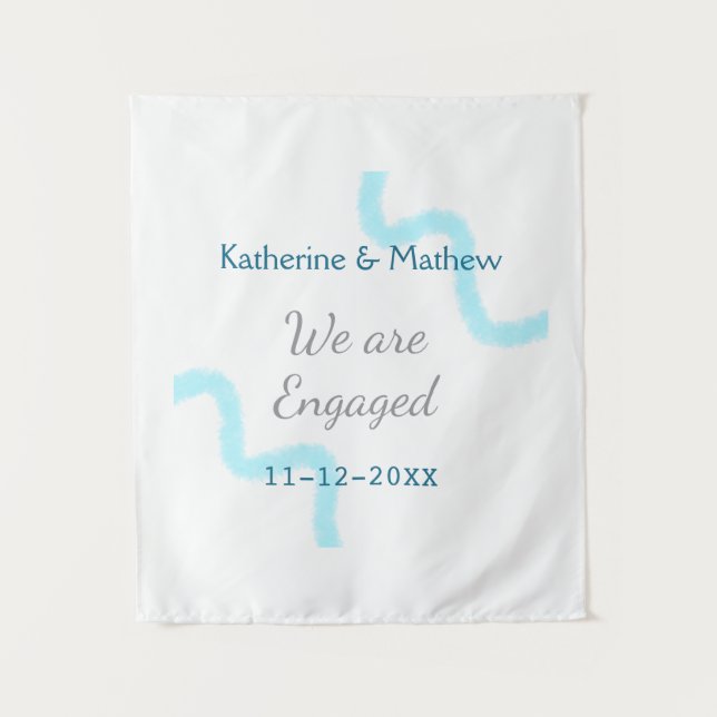 Tapiz Estamos comprometidos con la espiral de acuarela g (Anverso)