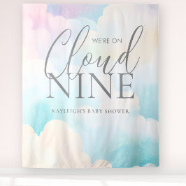 Tapiz Estamos en el fondo de Baby Shower Cloud Nine