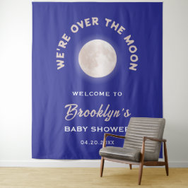 Tapiz Estamos sobre el fondo simple de Baby Shower de la