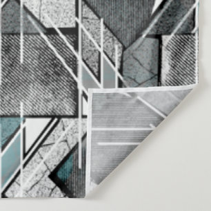 Tapiz Estampa geométrica gris claro.