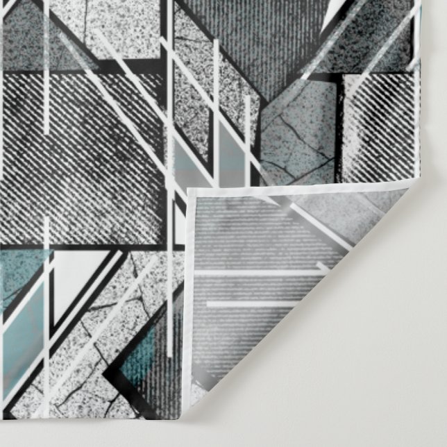 Tapiz Estampa geométrica gris claro. (Detalle)