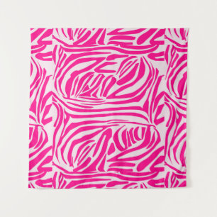 Tapiz Estampado de cebra rosa