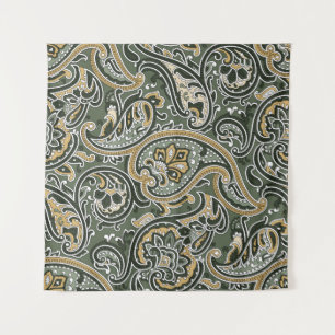 Tapiz estampado étnico oriental Paisley vintage sin cost