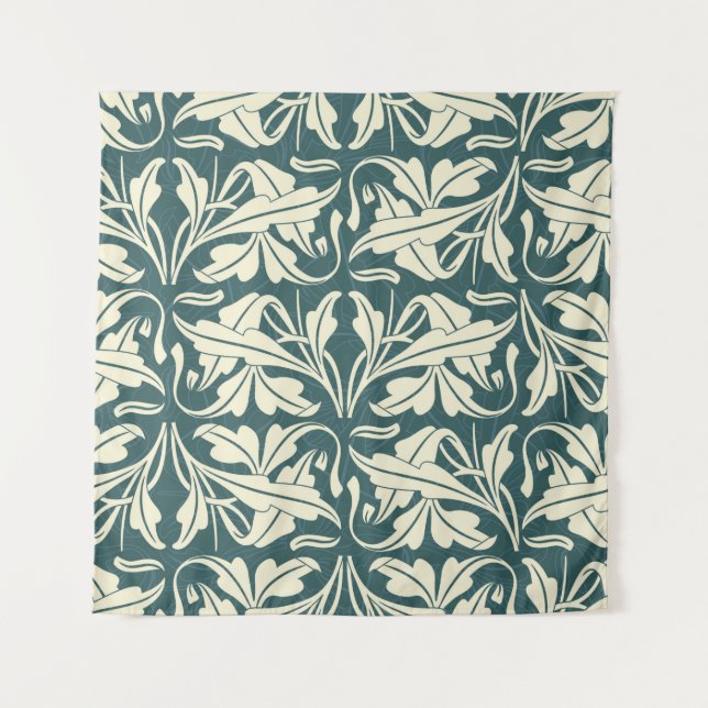 Tapiz estampado floral de estilo moderno (Anverso)