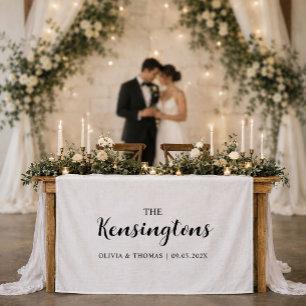Tapiz Estandarte de bienvenida personalizado para boda f