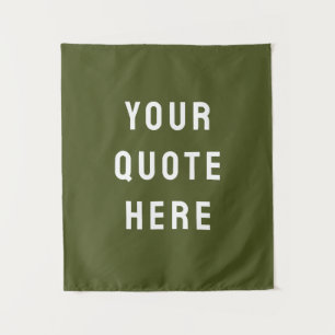 Tapiz Estandarte de cita personalizada para decorar tu p
