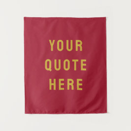 Tapiz Estandarte de cita personalizada para decorar tu p