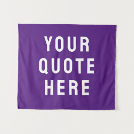 Tapiz Estandarte de cita personalizada para pared