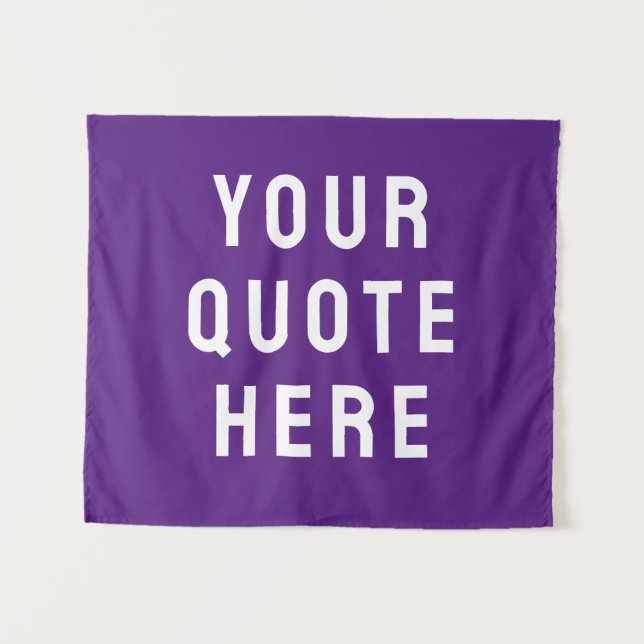 Tapiz Estandarte de cita personalizada para pared (Anverso (horizontal))