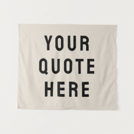 Tapiz Estandarte de cita personalizada para pared