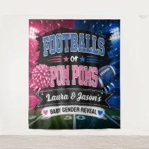 Estandarte de fiesta de 'Balones de fútbol o pompo
