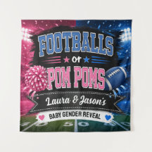 Estandarte de fiesta de 'Balones de fútbol o pompo