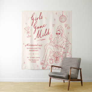 Tapiz Estandarte de soltera Girls Gone Mild