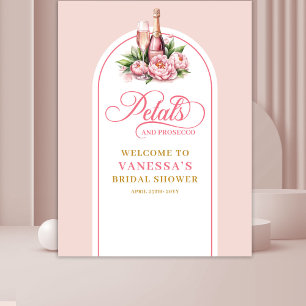 Tapiz Estandarte personalizado de ducha de novia chic co