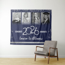 Estandarte personalizado de graduación Collage de