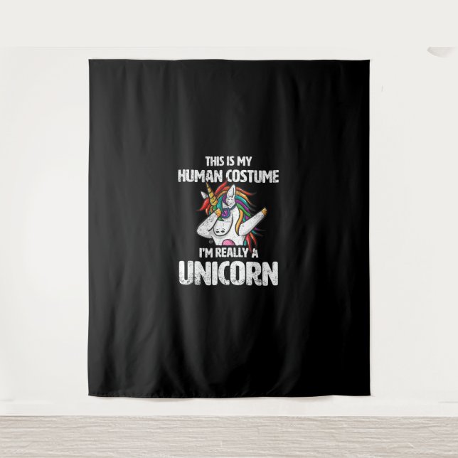 Tapiz Este es mi disfraz humano, en realidad soy un funn (Anverso)