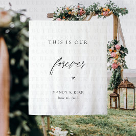 Tapiz Este Es Nuestro Fondo De Boda Para Siempre | Minim