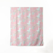 Tapiz Estético Floral Rosa | Decoración de Pared R