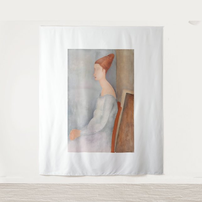 Tapiz estilo artístico de Amedeo Modigliani (Anverso)