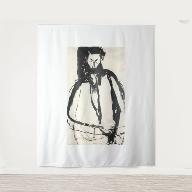 Tapiz estilo artístico de Amedeo Modigliani (Anverso)