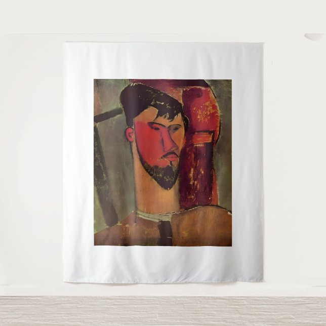 Tapiz estilo artístico de Amedeo Modigliani (Anverso)