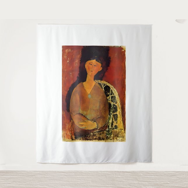 Tapiz estilo artístico de Amedeo Modigliani (Anverso)