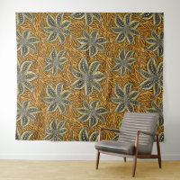 Estilo de Batik Floral Resumen Africano