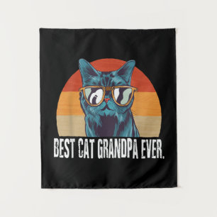 Tapiz Estilo de vintage del abuelo del gato Regalo Cat