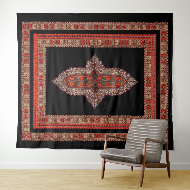 Tapiz Estilo indio hippie (In situ (horizontal))