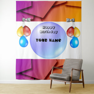Tapiz Estilo urbano contemporáneo sofisticado personaliz