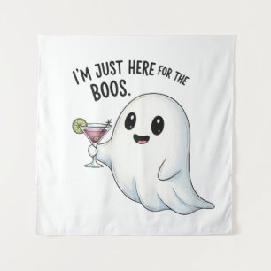 Tapiz Estoy aquí solo por los abucheos de Halloween