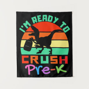 TAPIZ ESTOY LISTO PARA APLASTAR PRE-K - DINOSAURIO GENIA