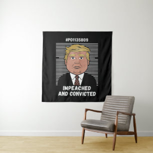 Tapiz Estoy votando por el delincuente convicto Pro Trum