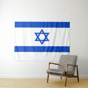 Tapiz Estrella azul de la bandera de Israel Estrella de