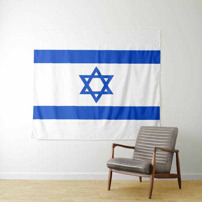Tapiz Estrella azul de la bandera de Israel Estrella de  (In situ (horizontal))