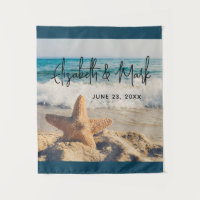 Estrella de mar en una fotografía de boda en la pl