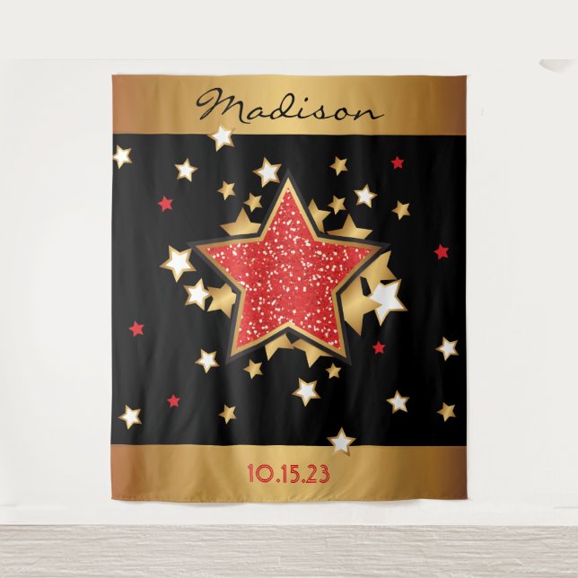 TAPIZ ESTRELLA DE PELÍCULA TELÓN DE FONDO DE FOTO OPORTU (Anverso)