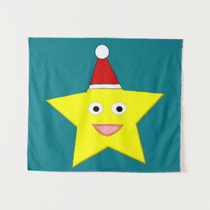 Tapiz Estrella feliz de pequeños Navidades