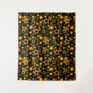 Tapiz Estrellas Amarillas Doradas Diseño Brillante