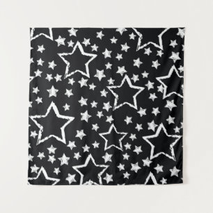 Tapiz Estrellas blancas y negras: grifo urbano.