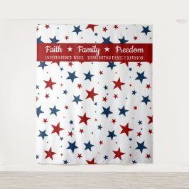 Tapiz Estrellas cristianas patrióticas Telón de fondo pa
