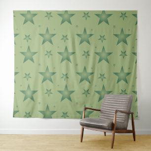 Tapiz Estrellas de olivo elegantes y con estilo sobre ve