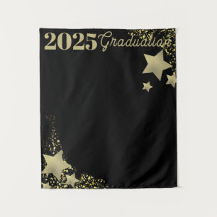 Tapiz Estrellas doradas Fondo de graduación