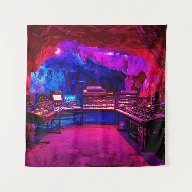 Tapiz Estudio de Música Cave (Anverso)