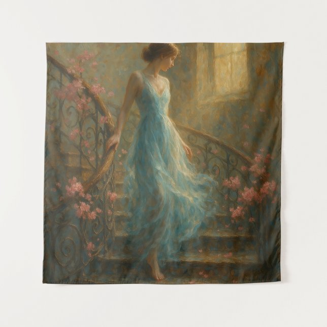 Tapiz Ethereal Rose Stairway Muse (Anverso)