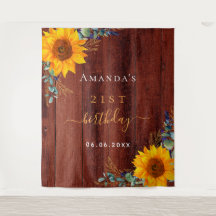 Eucalipto de madera marrón rústica de girasol cump