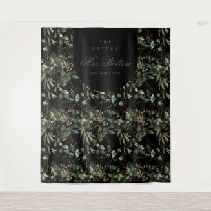 Tapiz Eucalyptus Boho Arch Black Bridal Shower Backups