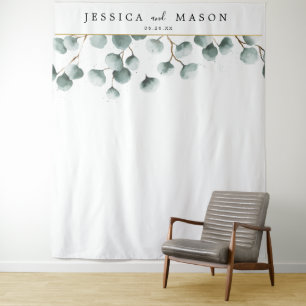 Tapiz Eucalyptus Greenery Backdrop Photo Booth