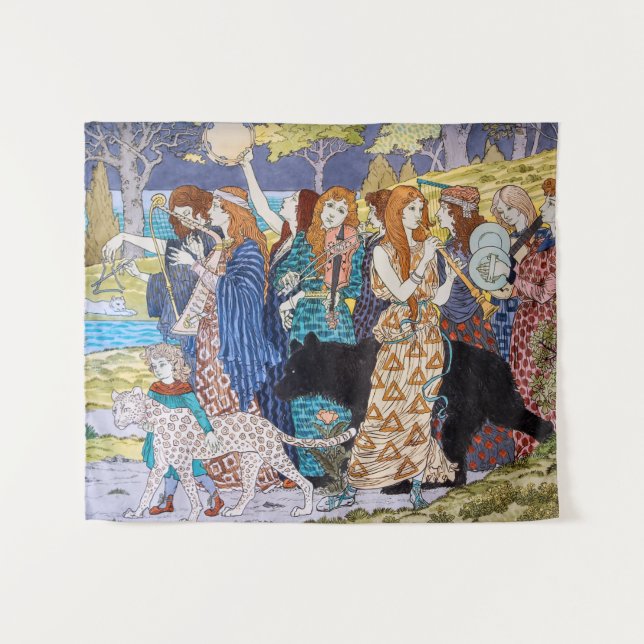Tapiz Eugene Grasset - Panel Decorativo Armonía (Anverso (horizontal))