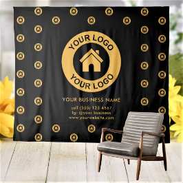 Tapiz Evento comercial con logotipo de empresa personali